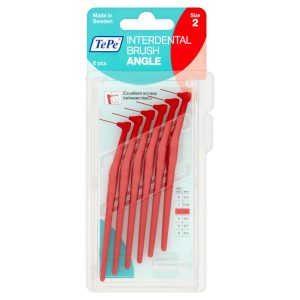 Межзубные ёршики Angle красные с длинной ручкой 0,5мм